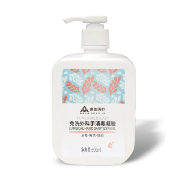 Gel quirúrgico para manos sin agua