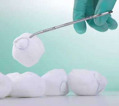 X Ray Detectable Gauze Ball